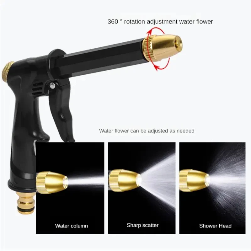 High Pressure Water Gun for Car Washing Garden Watering Hose Nozzle Sprinkler Foam Jug Water Faucet Joint Quick Connector Set