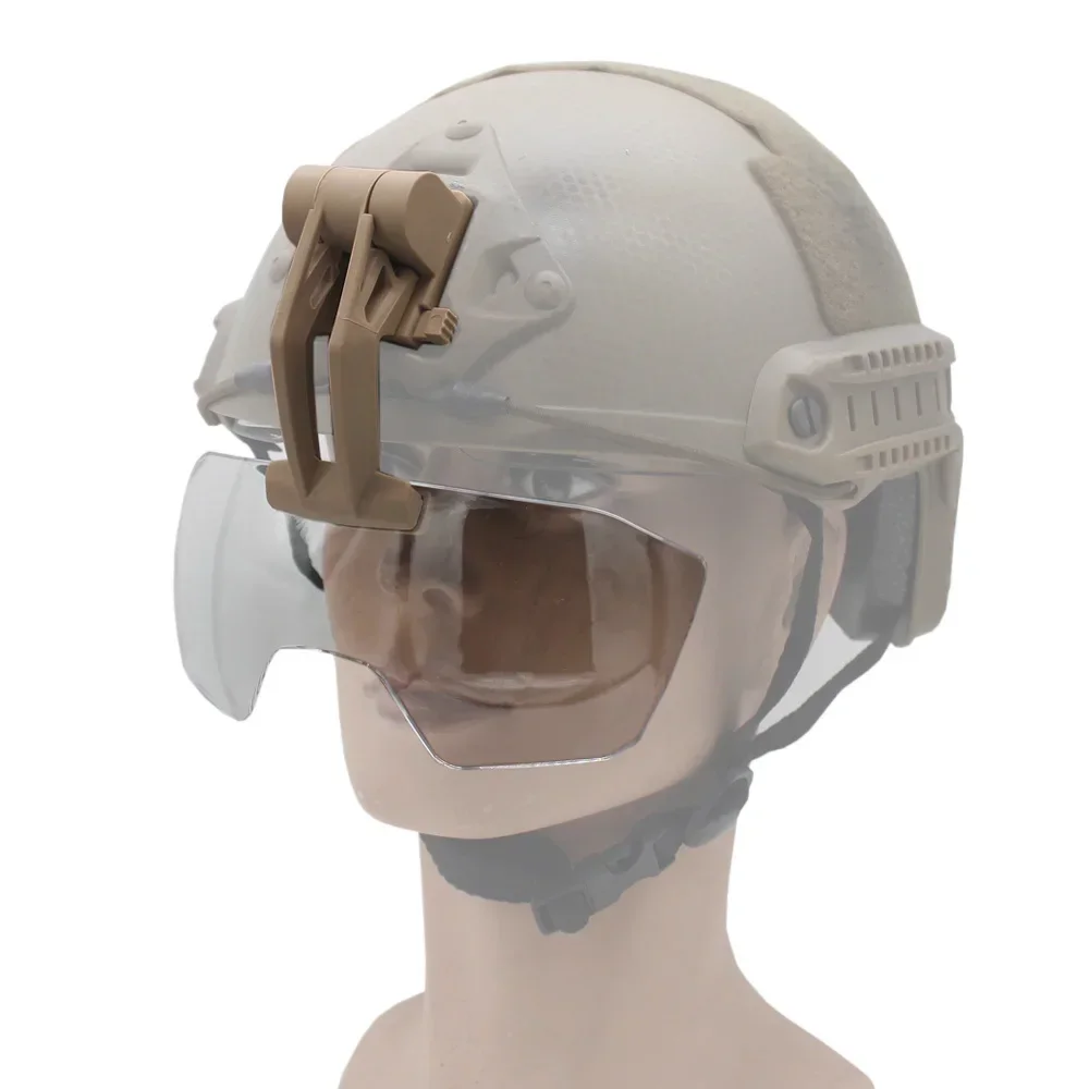 خوذة تكتيكية سريعة نصف قناع الوجه حملق الصيد الادسنس الألوان أقنعة واقية خوذة والعتاد الملحقات #3