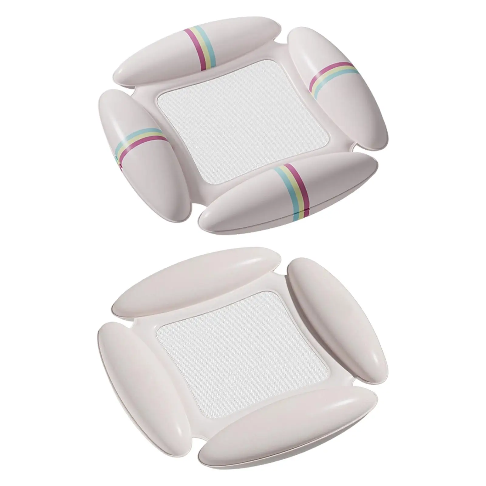 Pool Floats Adult PVC Inflatable Floating Bed Ergonomic Headrest Pool Rafts for Adults for Summer Water Sports Lake Beach