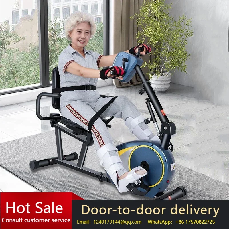 

Electric Rehabilitation Exercise Bike for the Elderly: Stroke Paralysis Fitness Leg Machine and Electric Upper and Lower Limb