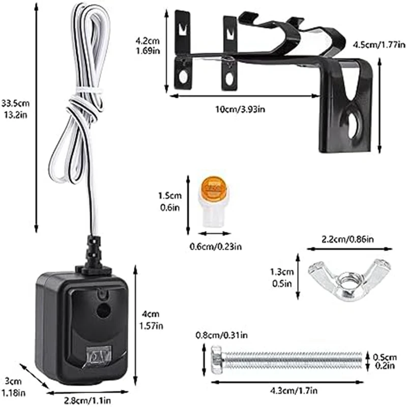 820CB Garage Door Safety Sensor & Brackets Replacement Kit Replacement Parts Accessories For 41A5034/ G801CB-P/801CB/041-0136