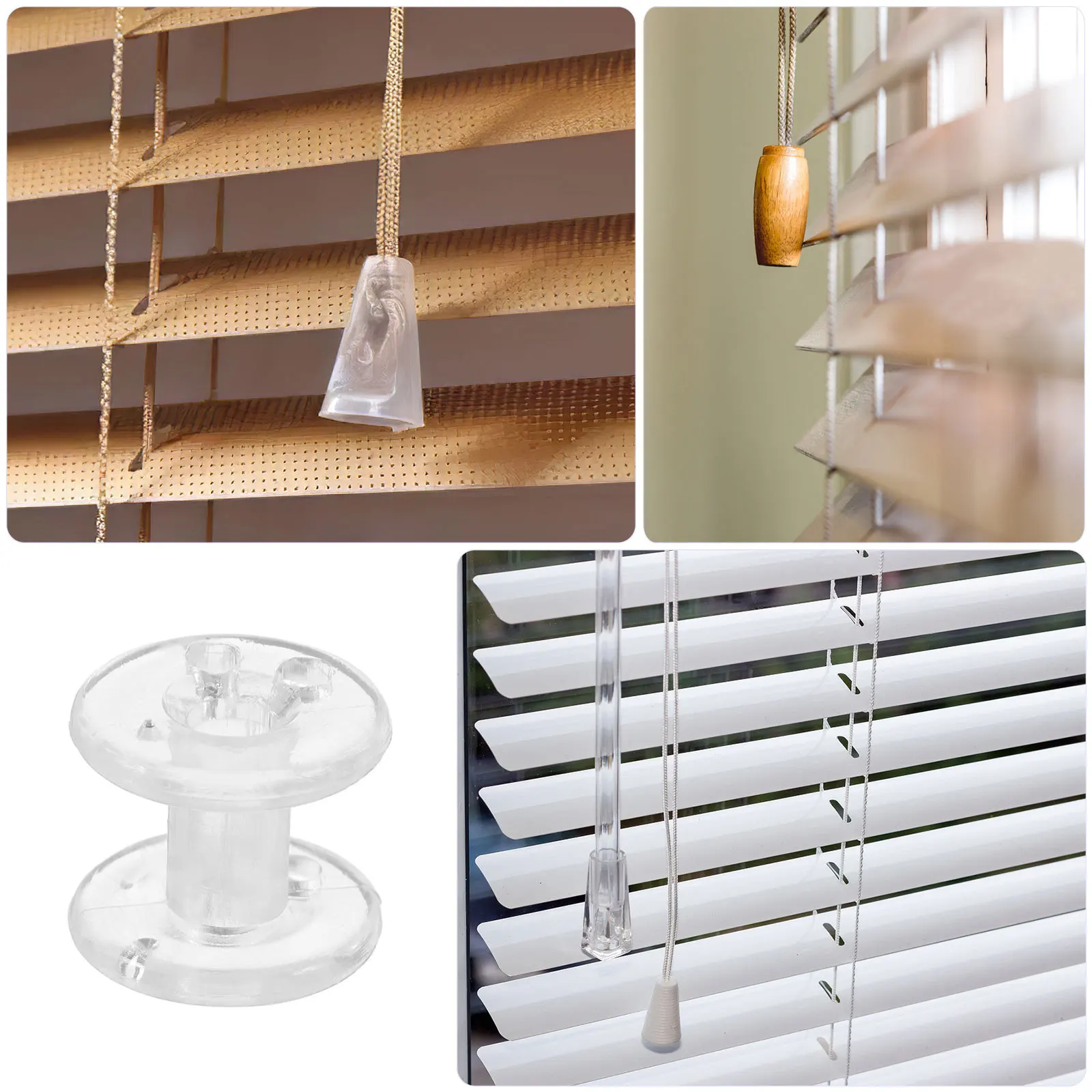 6 قطعة شداد بكرة مع مرابط لظلال مطوي Rv مواد متينة سهلة الاستخدام موتر بكرة تطبيق متعدد الاستخدامات