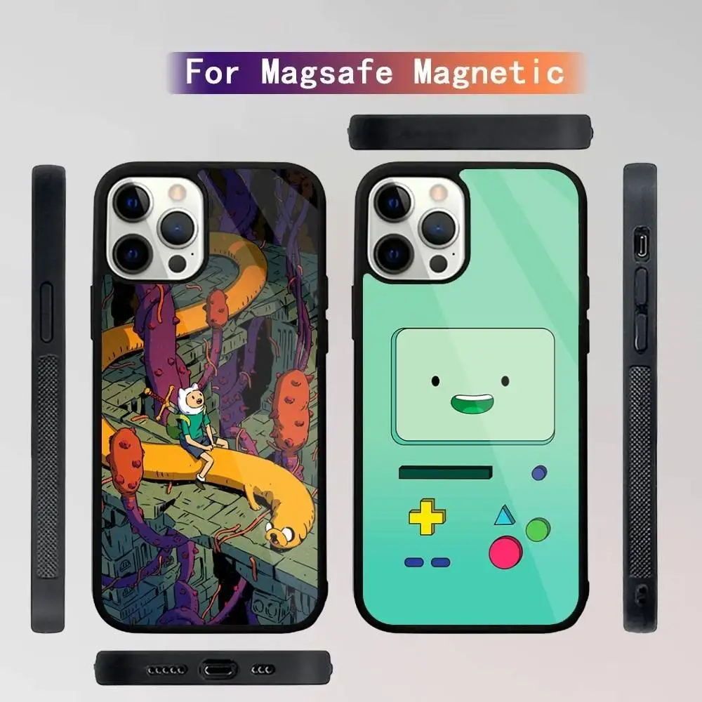 

A-Adventure Time canvas Phone Case For iPhone 16,15,14,13,12,11,Plus,Pro,Max Mini Magsafe Magnetic Wireless Charging