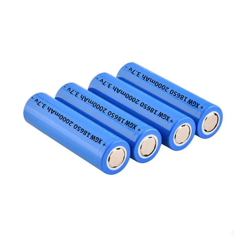 New 18650 Lithium Rechargeable Battery 3.7V 2000mAh for Flashlight LI-Ion Batteries