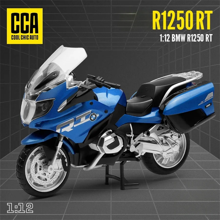 CCA 1:12 BMW R1250RT motocicleta de aleación con licencia de Motocross, modelo de juguete, colección de coches, regalo, producción de fundición a presión estática