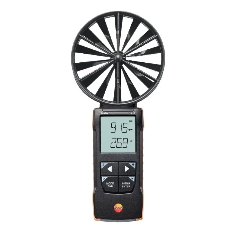 417 impeller anemometer 100mm large impeller sensor trend air volume portable