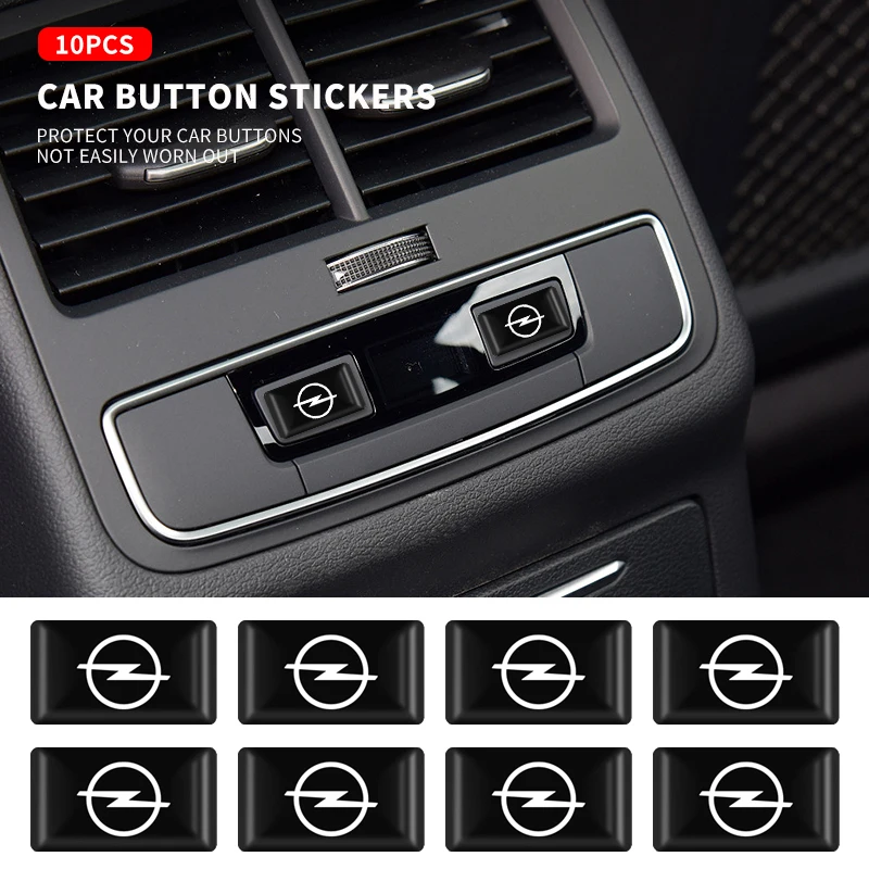 

10pcs 3D Epoxy Badge Auto Decoration Sticker For Opel insignia Astra H G J Antara vectra Vivaro corsa c d zafira b Car Styling
