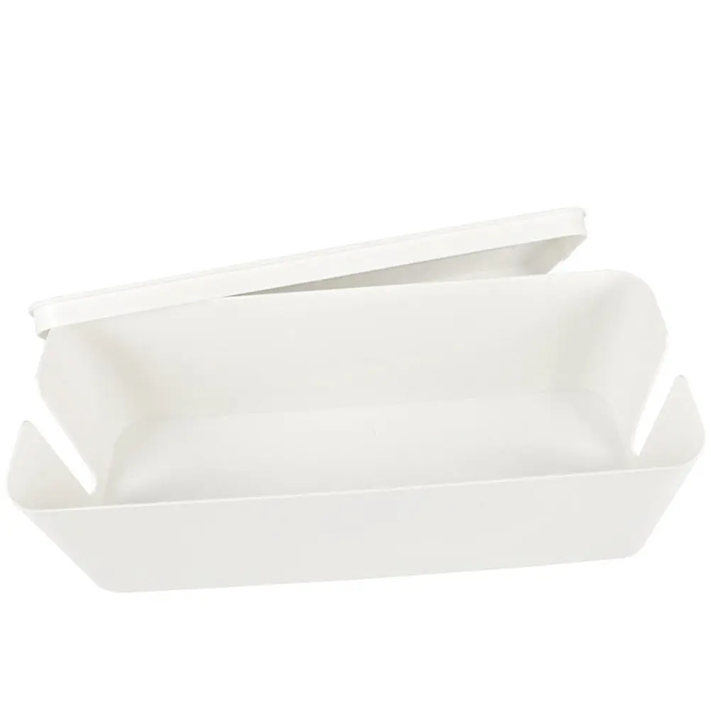 

Large Cable Management Box Plastic Cable Organizer for Desktop Use Stores Power Strips Cords Adapters Splitters Neat Dry