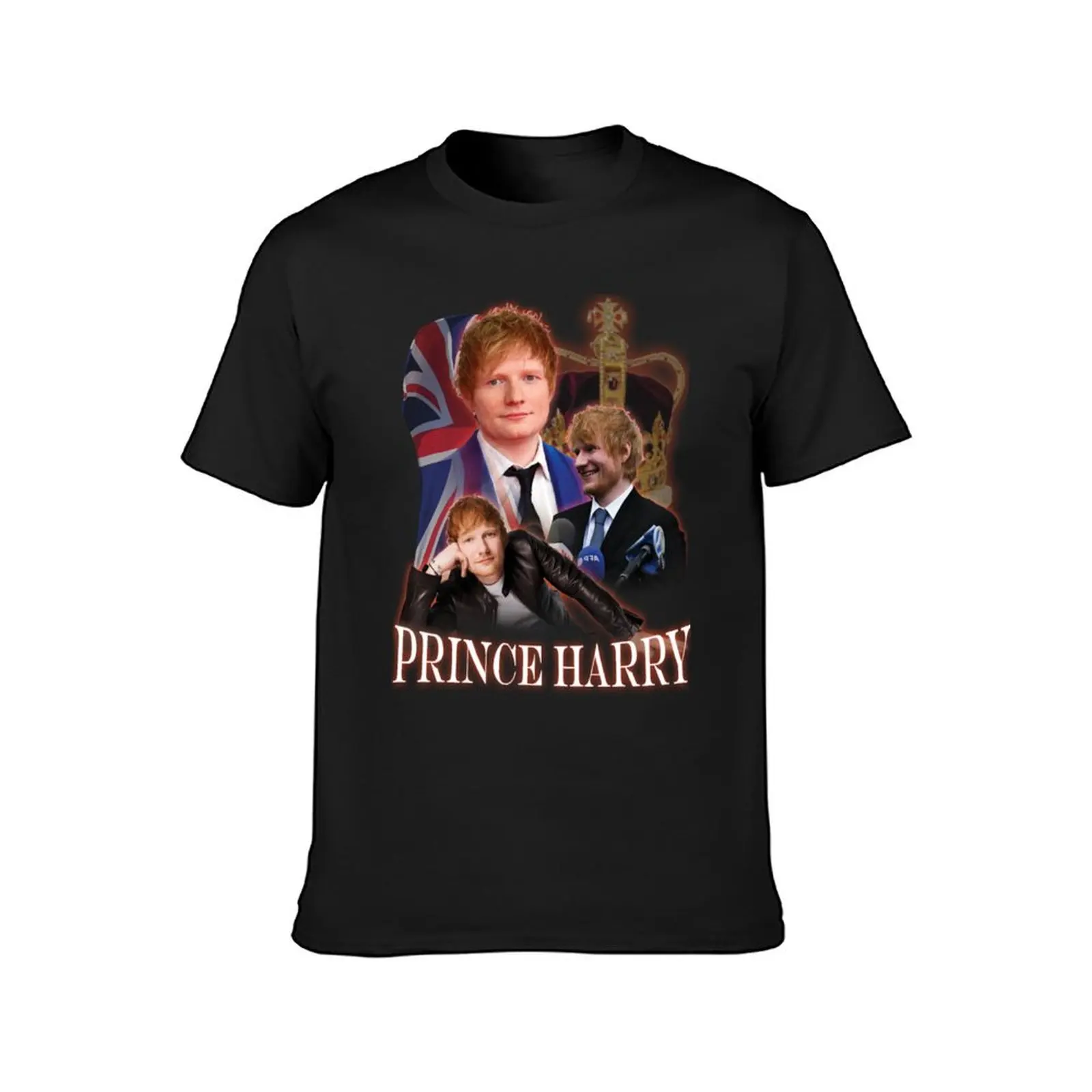 Prince Harry Parody T-Shirt hippie clothes heavyweights Men's t-shirts