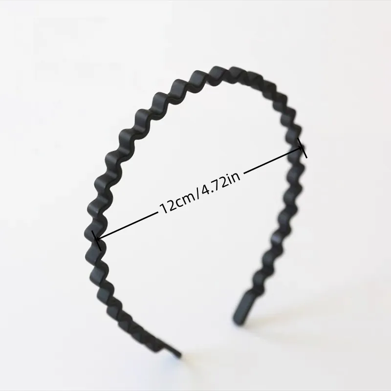 New Fashion Simple 0.8cm Twist Wave Frosted Bow Headband Hair Hair Band Face Clip Accessories Headwear Accessories for Women