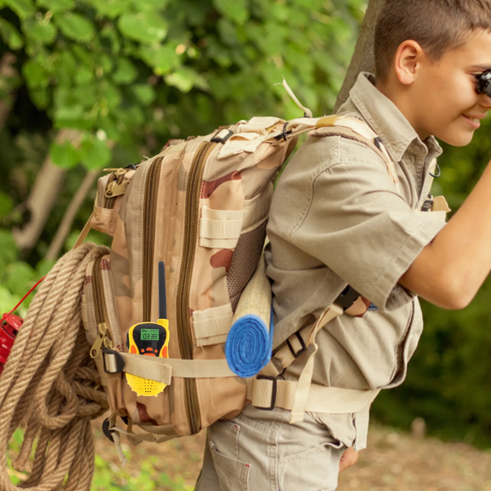 

2 шт. детских портативных раций с мультяшным дизайном, беспроводные ручные интеркомы для улицы, интерактивная связь, игрушка для детей