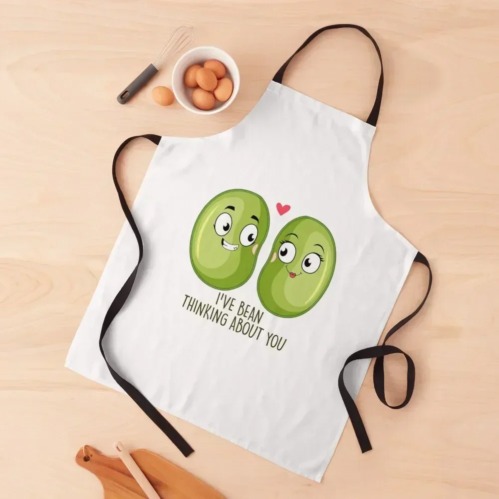 

I've Bean Thinking About You Apron Custom christmas kitchen cloths For Man Chef Accessories Apron