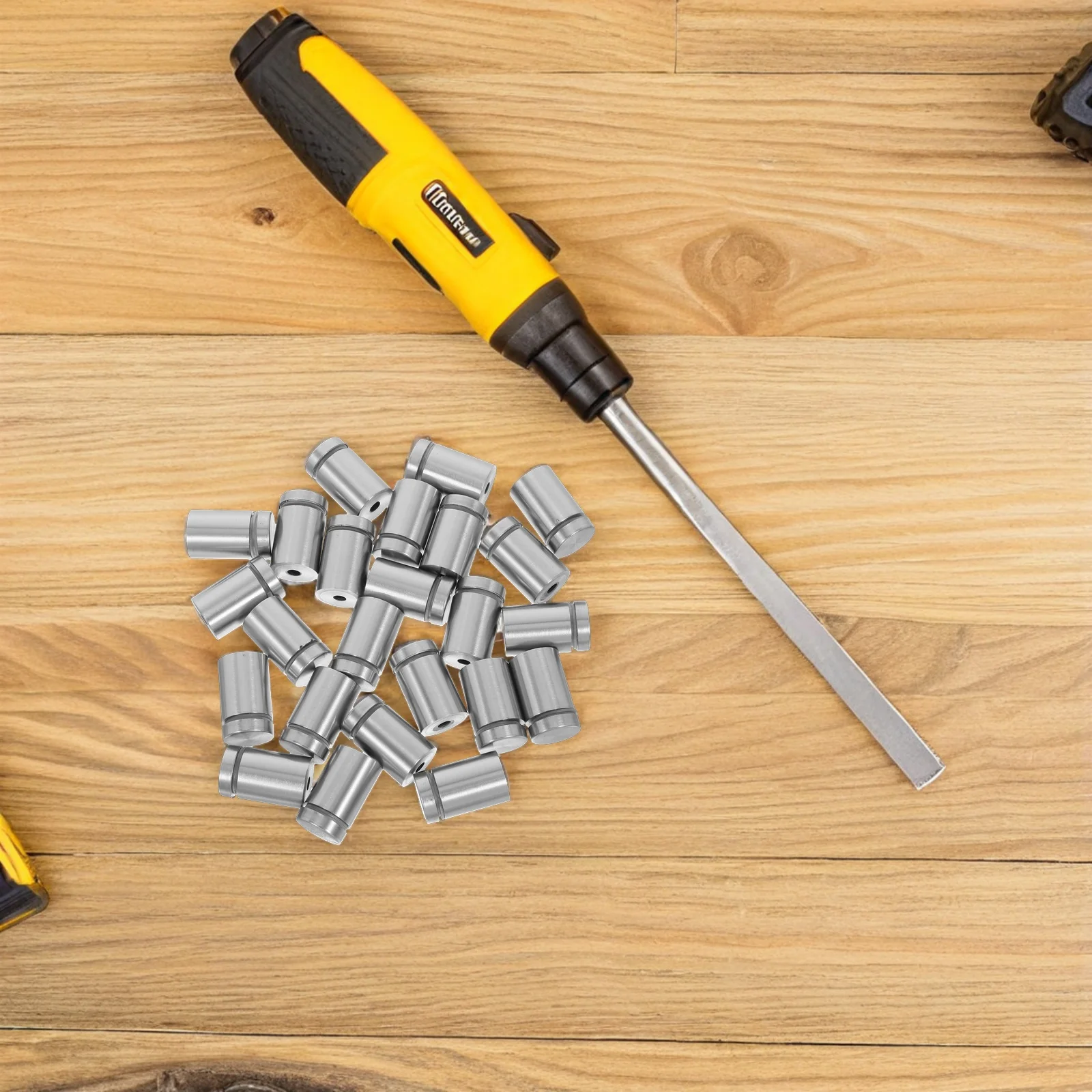 

24Pcs Stainless Steel Advertising Standoff Screws Wall Sign Mount Brackets Display Hardware Glass Artwork Mounts Secure Hold