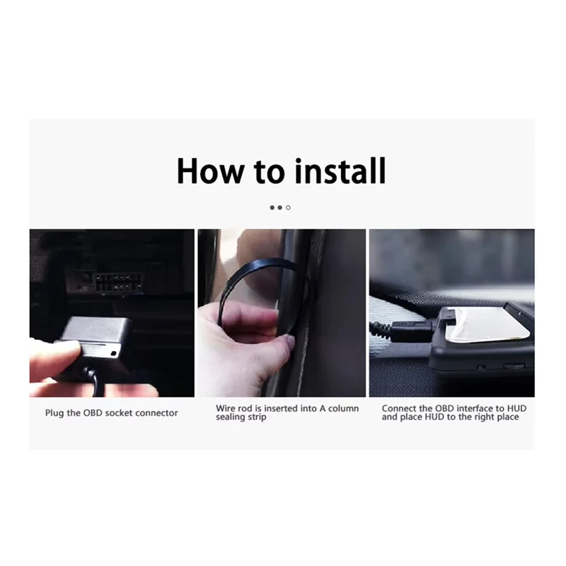 

Reliable-Car OBD HUD Head Up Display Windshield Projector Speedometer Smart Digital Water Temp Voltage Speed Meter