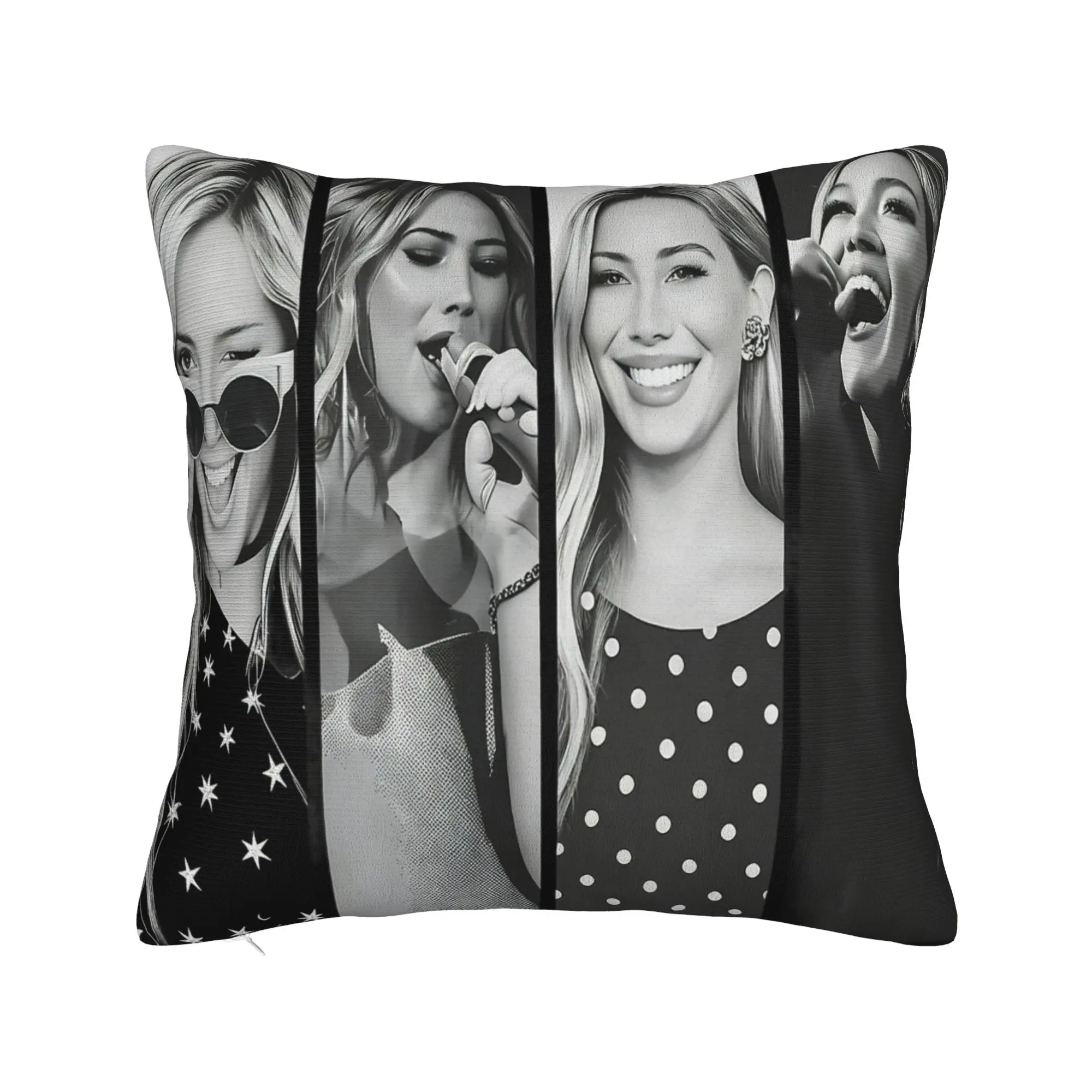 Hilary Duff Lucky Me Tour Pillow Cover  Funny Pillow Case For Living Room Sofa Custom Pillowcases Birthday Gift