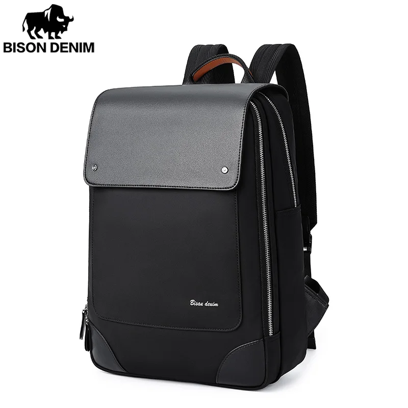 BISONDENIM 2022 New Fashion Water Resistant Business Backpack For Men Travel Notebook Laptop Backpack Bags Male Mochila For Teen