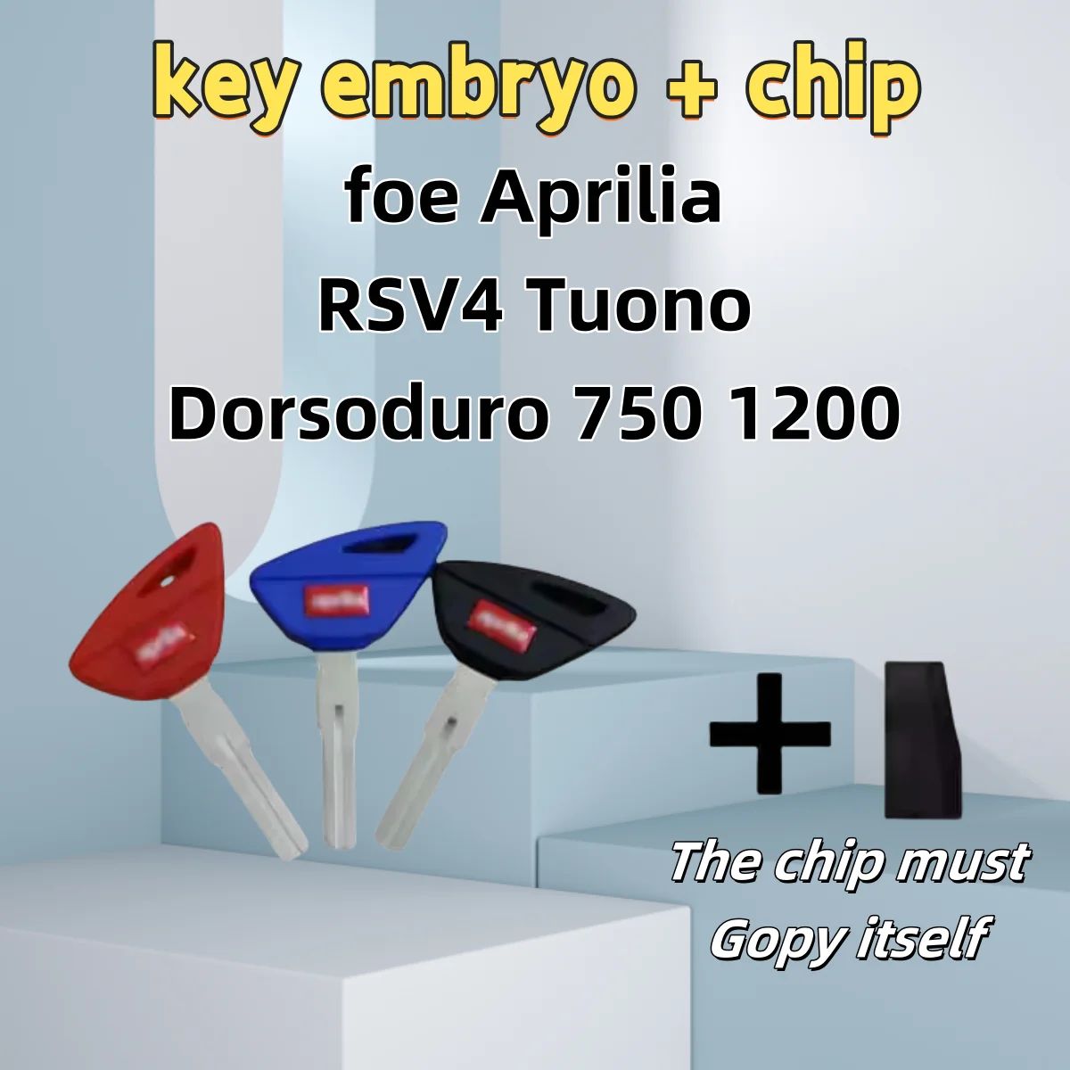 

for Aprilia RSV4 Tuono Dorsoduro 750 1200 Blank Key Motorcycle Replace Uncut Keys can be placed anti-theft chip 2024-2025 style