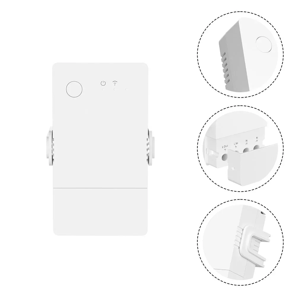 1 Buah Sakelar Remote Control Deteksi Statistik Daya Pintar Meteran Daya untuk Aksesori Peralatan Rumah Tangga