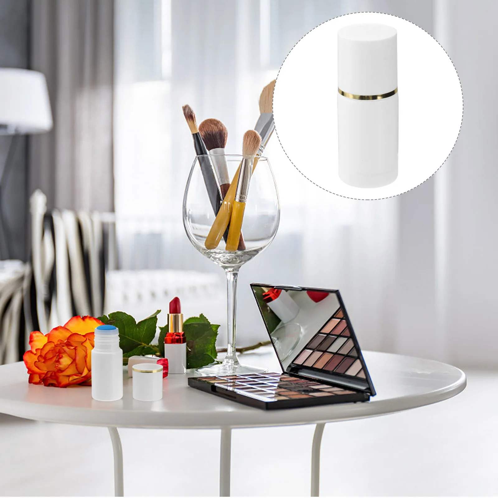 6 szt. butelek na liniment z gąbkową główką, 20 ml, wielokrotnego użytku, szczelne, przenośne pojemniki do przechowywania, idealne na podróże, na leki w płynie.