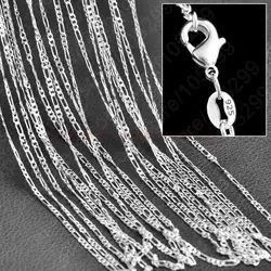 5Pcs/Lot Wholesale 925 Sterling SilverJewelry Necklace Chains 18 Styles Solid Snake Chain DIY Jewelry Making