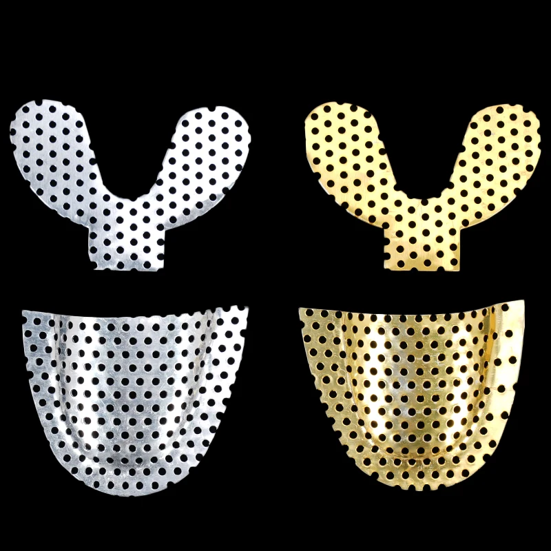 5pcs Dental Impression Metal Net Tray Denture Reinforcement Mesh Upper Lower Palatal Reinforcement Mesh Impression Materials