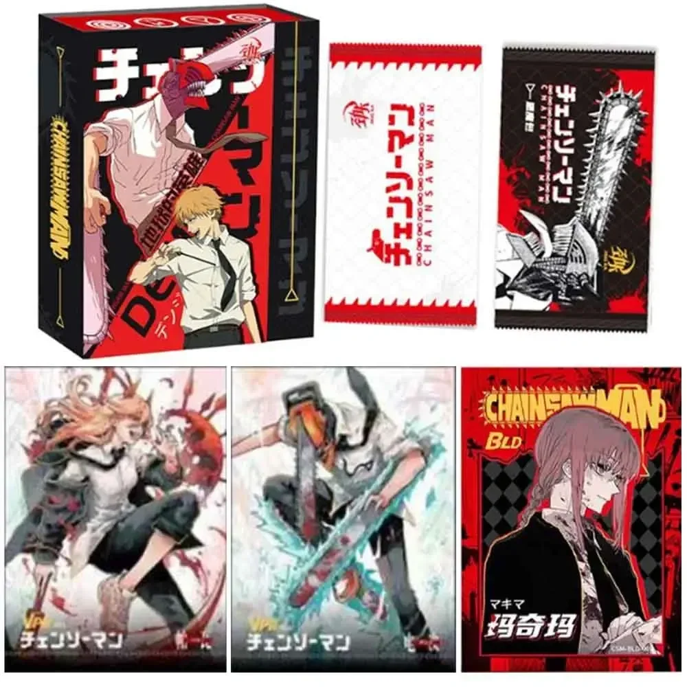 Chainsaw Man Card Hell Hero gra karciana casualowe karty z rzadkimi metalowymi animacjami dla dzieci zabawki prezenty