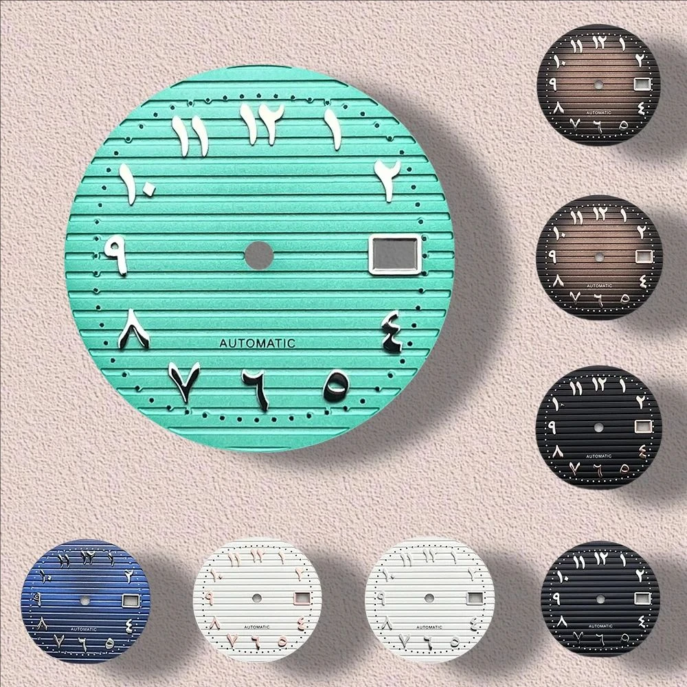 

28.5mm S Logo Rome Dial Fit NH35/NH36/4R/7S Japanese Automatic Movement Sunray Dial Watch Modification Accessories