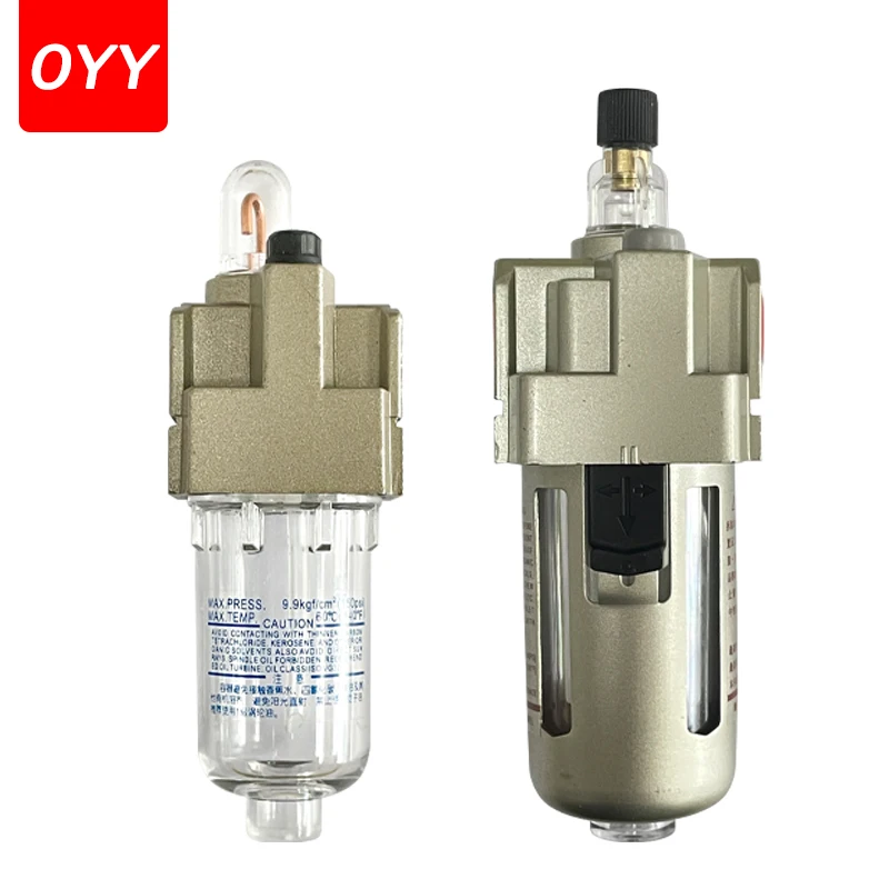 

High Quality Lubricator Compressor Pump Filter Air Source Processor Comprssed Air Filter 1/4 3/8 1/2 AL2000-02/3000-03/4000-04