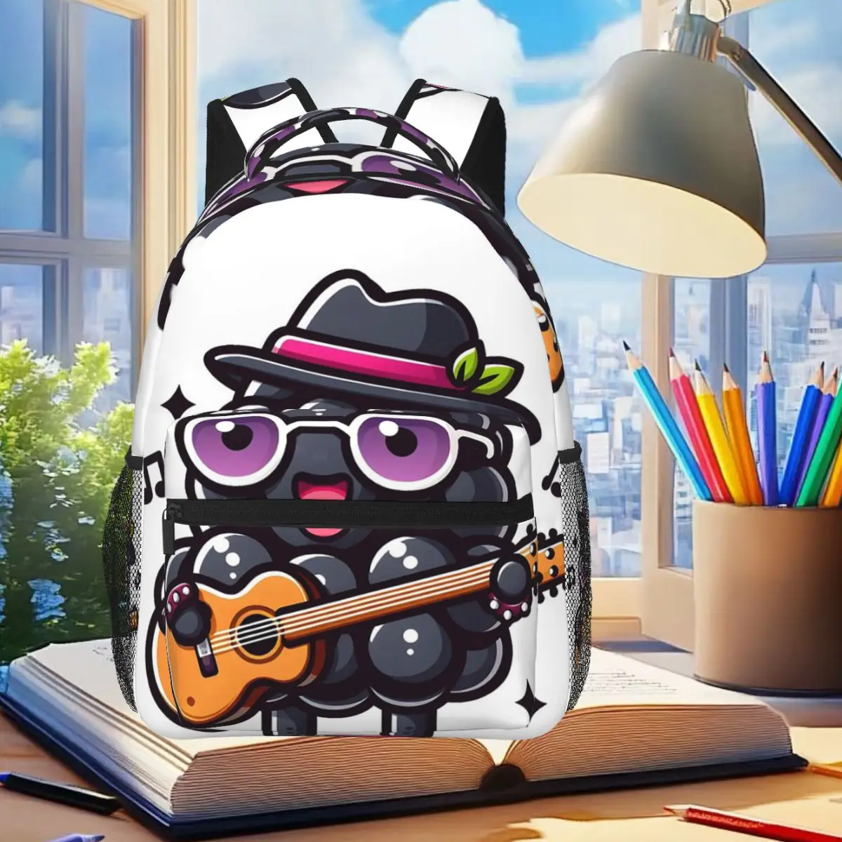 

Kawaii Blackberry с нарядкой Rockstar, студенческий рюкзак, школьная сумка, походный дорожный рюкзак для мужчин и женщин, сумки на плечо