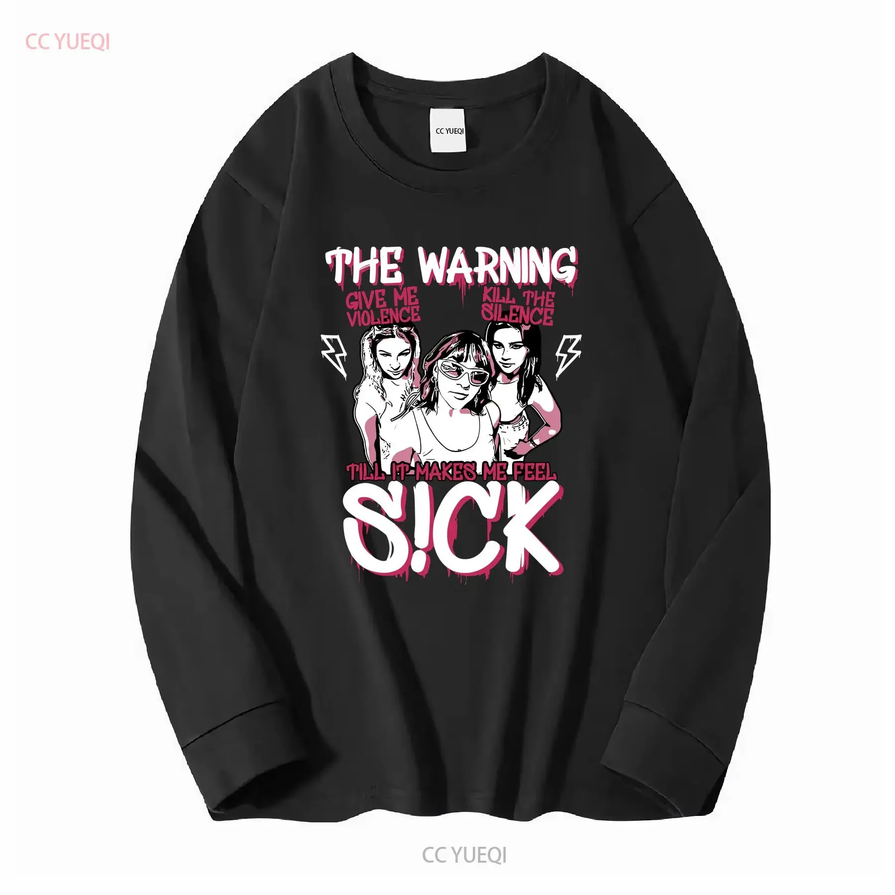 The Warning Band Till It Make Me Feel Sick T Shirt All Size S 5XL QX0265 long or short sleeves vintage Washed