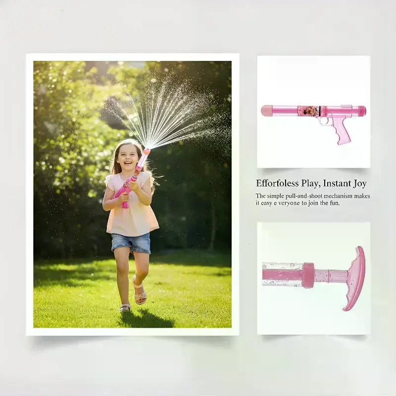Kids Pull-out Water Guns 2-in-1 Splashing Toy