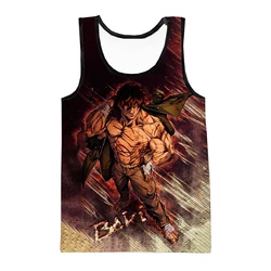 Baki The Grappler Tank Tops Anime 3D Print Streetwear Men's Fashion Oversized Sleeveless Tank Top Fitness Gym Vest Man Clothing