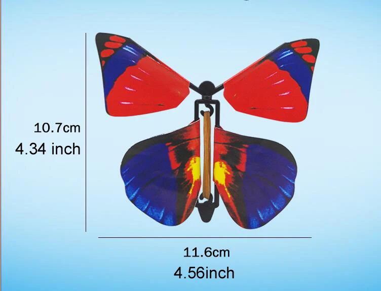 110x110 มม.Magic Flying ของเล่น Transformation Fly ผีเสื้อ Props Tricks เปลี่ยนมือตลก Prank Joke Mystical Science เด็กใหม่