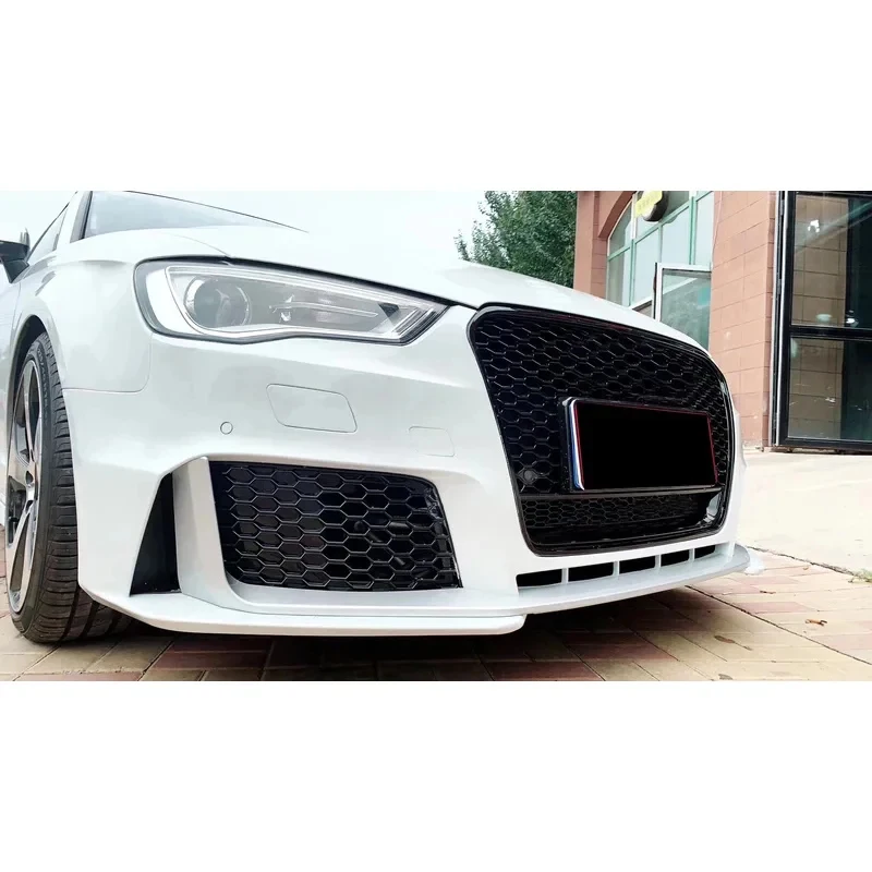 

Комплект переднего бампера в стиле RS3 с решеткой и сплиттером для A3 S3 8V 2013-2016