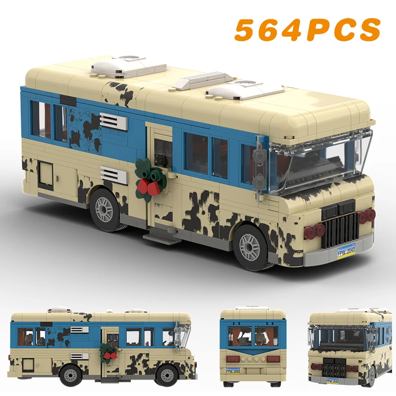 

MOC Millionspring Cousin Eddie RV Car Motorhome Building Block Christmas Technical Vehicle Truck Model Toys Kid Boy Xmas Gift