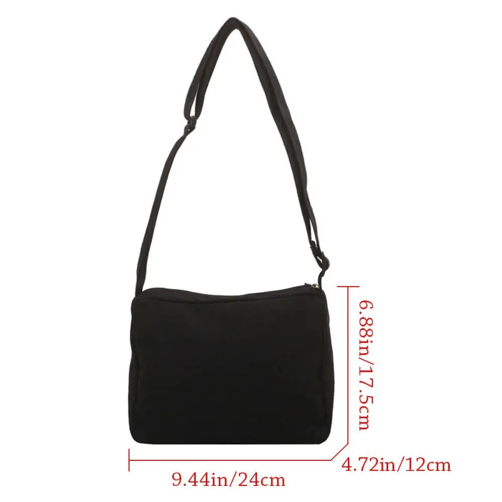 Large-capacity Students Canvas Shoulder Bag Women\'s Fashion Simple Messenger Tote Bag Female Handbags