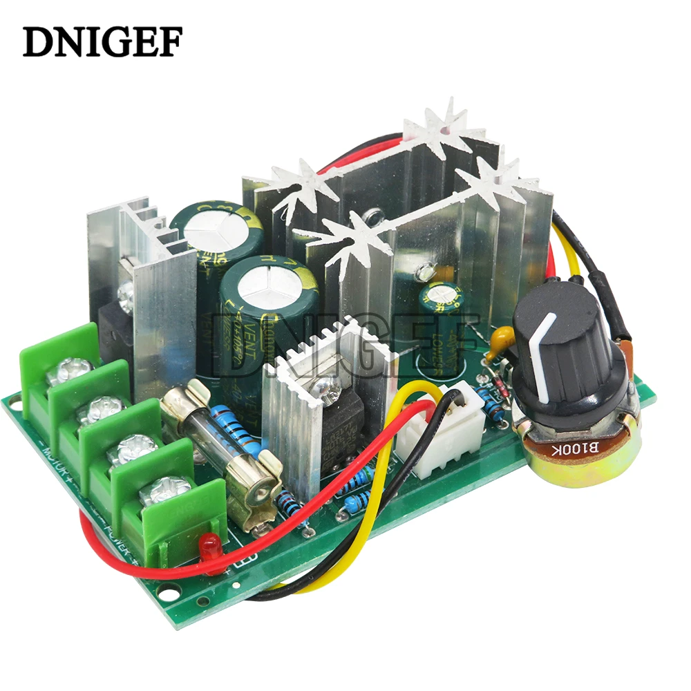 PWM DC Motor Speed Controller Switch DC 20A Current Voltage Regulator 10-60V PWM High Power Drive Module 60A 12V 24V 36V 48V