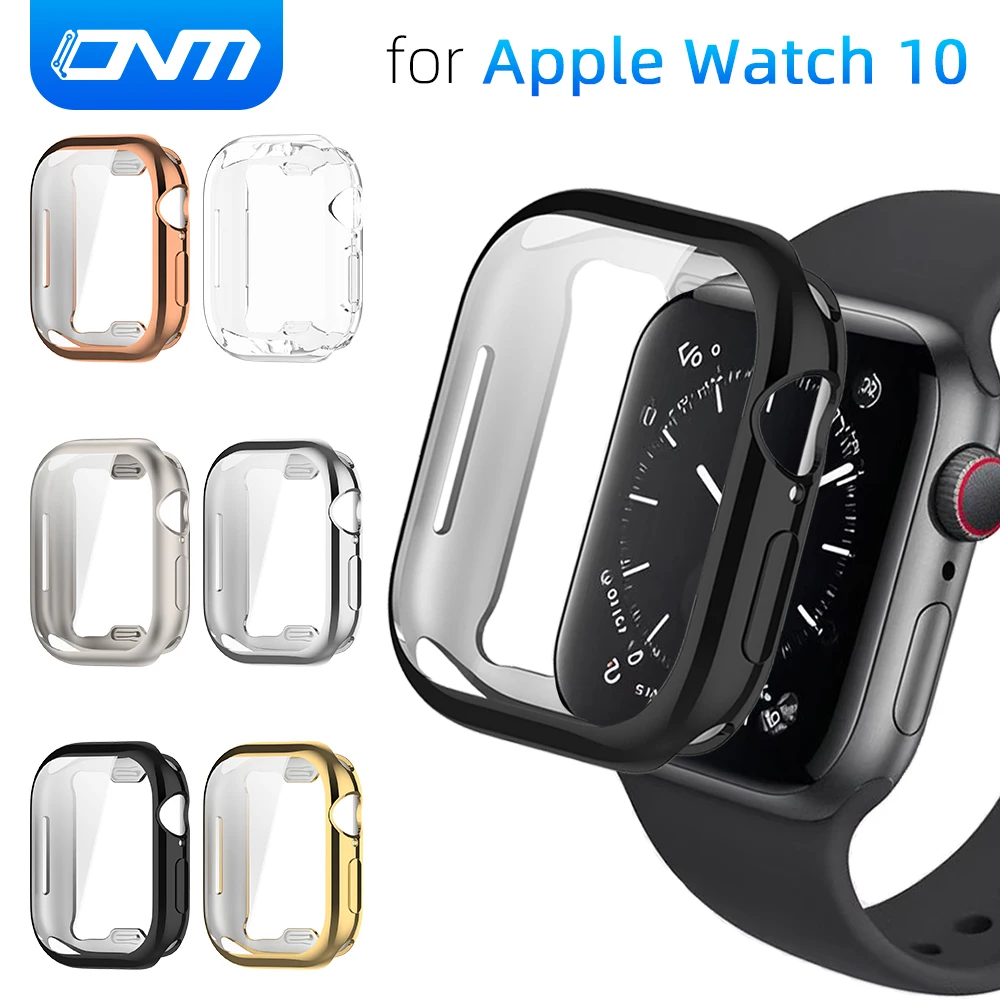 Case for Apple Watch 10 42mm 46mm Full Coverage Bumper Soft TPU Protective Cover iWatch series 10 Protector Shell Accessories