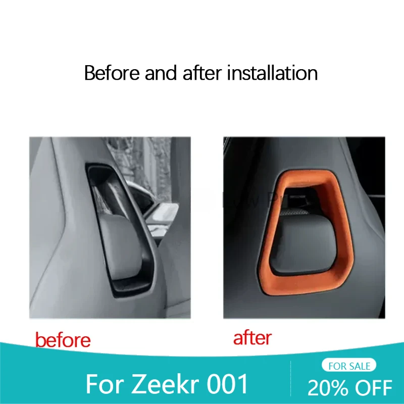 

Car Seat Back Frame Trims Decoration Cover Interior Accessories Seats Kit Auto For Zeekr 001 2021 2022 2023 2024 2025