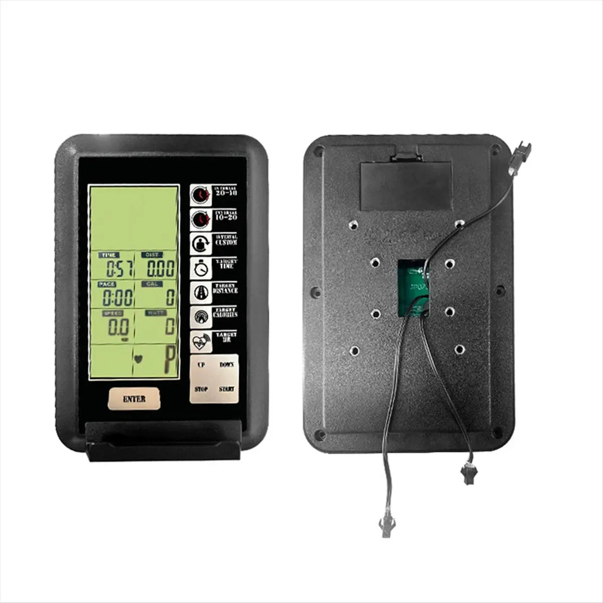 

AB31 Exercise Bike Monitor Air Bike Computer Bicycle Speedometer Odometer for Exercise Data Trainer Display with Heart Rate