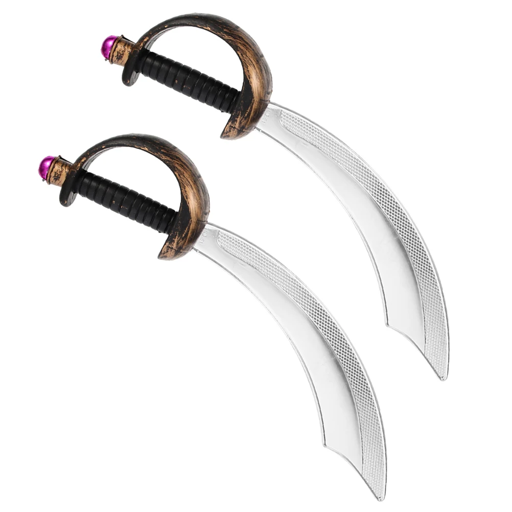 

2 Pcs Pirate Knife Toy Swords for Halloween Toys Themed Party Decorations Prop Cosplay Props Accessory Costumes