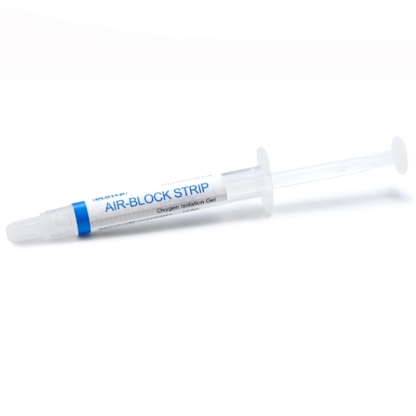 

DX.Air-block Strip Oxygen Isolation Gel 2.5ml with Canal Tips Applied to Shaped Composite Surface Before Light Cure