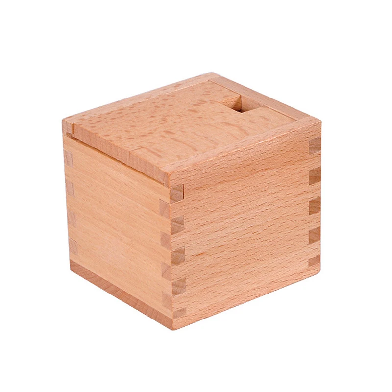 Wooden Secret Magic Box Impossible Hard Difficult Challenging Puzzles For Adults and Kids Oblique Placement of Building Blocks