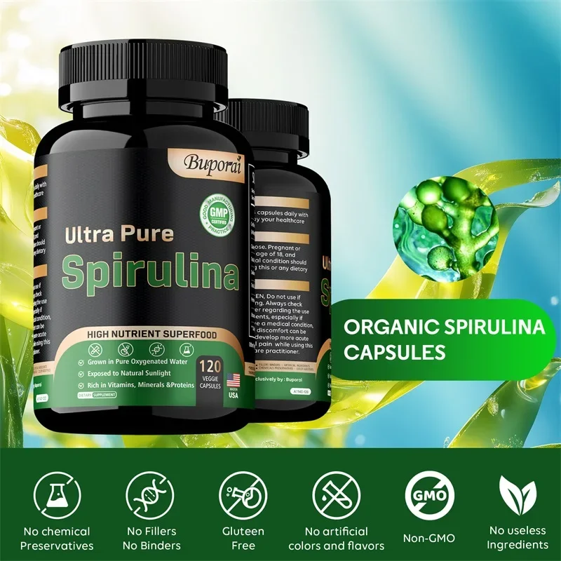 Organic Spirulina - Detoxification, Immune System, Cardiovascular, Antioxidant, Improve Digestive HealthSupplementsSupplements - Image 5