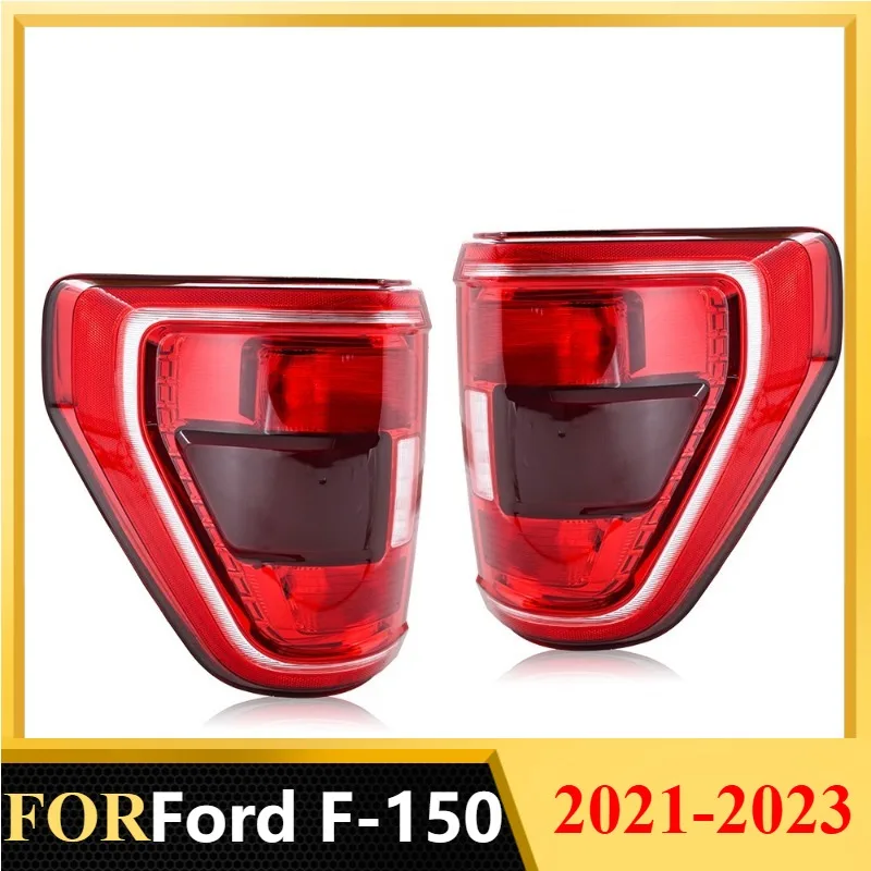 New Arrivals For Ford F-150 2021 2022 2023 XLT Rear Left Right Pair Tail Light Assembly Halogen with Blind Spot Monitor