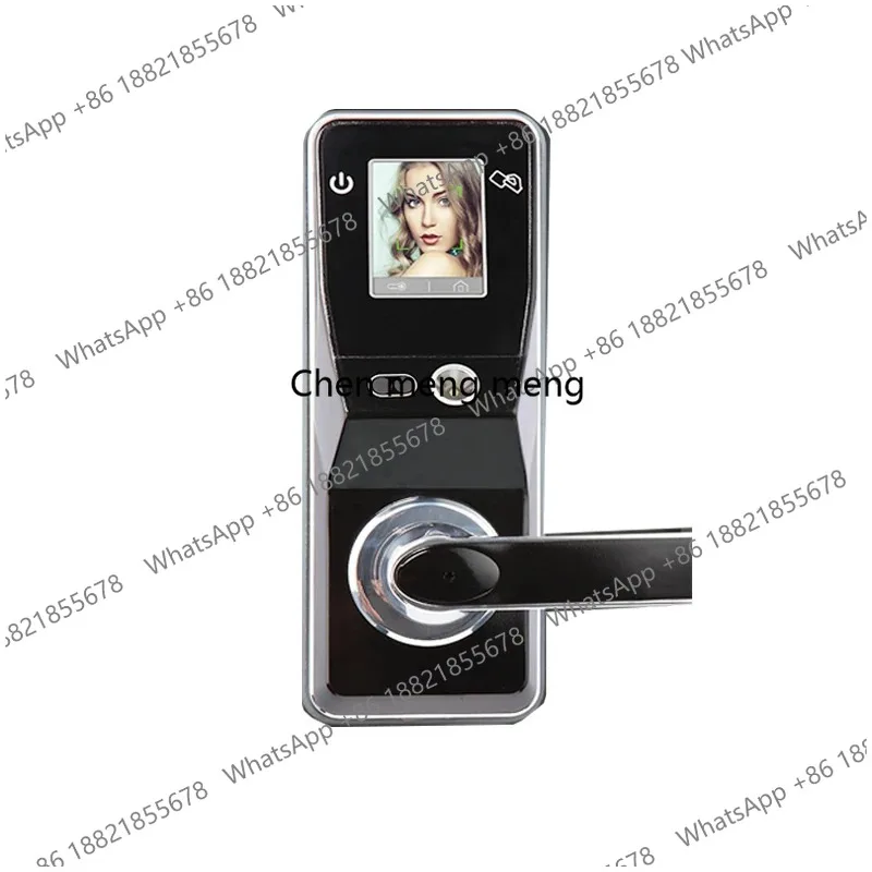 Smart Biometric Door Lock With IR Optics Face Recognition Fingerprint & Key/Card Aluminum Door Password Storage for Home Use