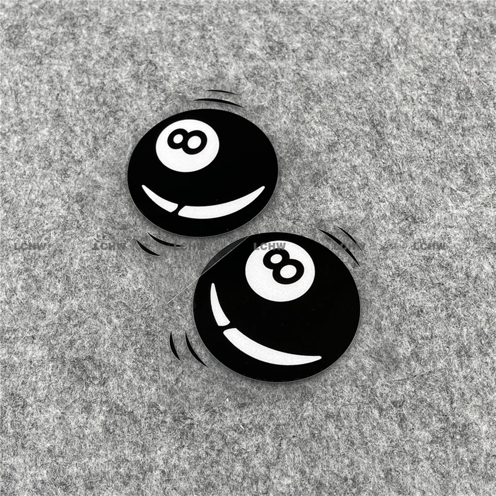 2Pcs/set Classic 8 Ball Pool Vinyl Sticker Waterproof Decal for Car Motorcycle Laptop Game Console