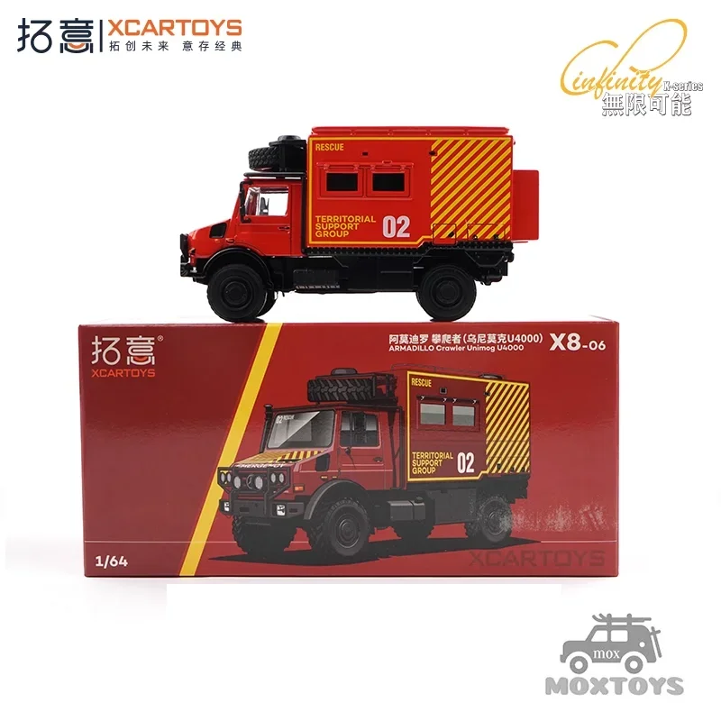Xcartoys 1:64 ARMADDILLO Crawler Unimog U4000 Alloy Model Car Classic Adult Souvenirs Hobby Gifts and Toys