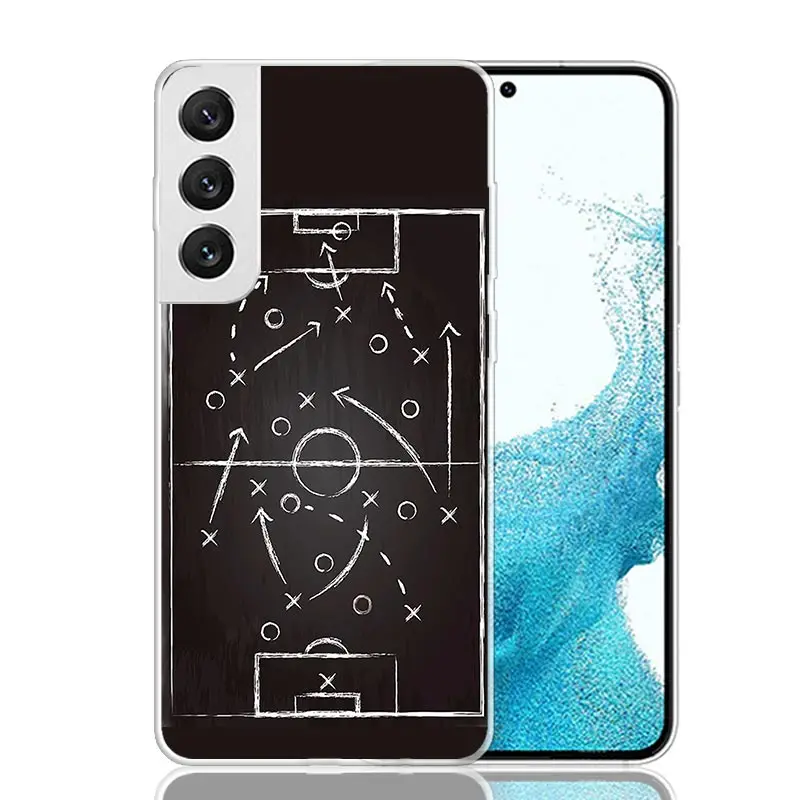 Football Soccer Tactics Time Phone Case For Samsung Galaxy S24 S23 S22 S21 FE S20 Ultra S10 Plus S10E S9 S8 + Art Customized Coq