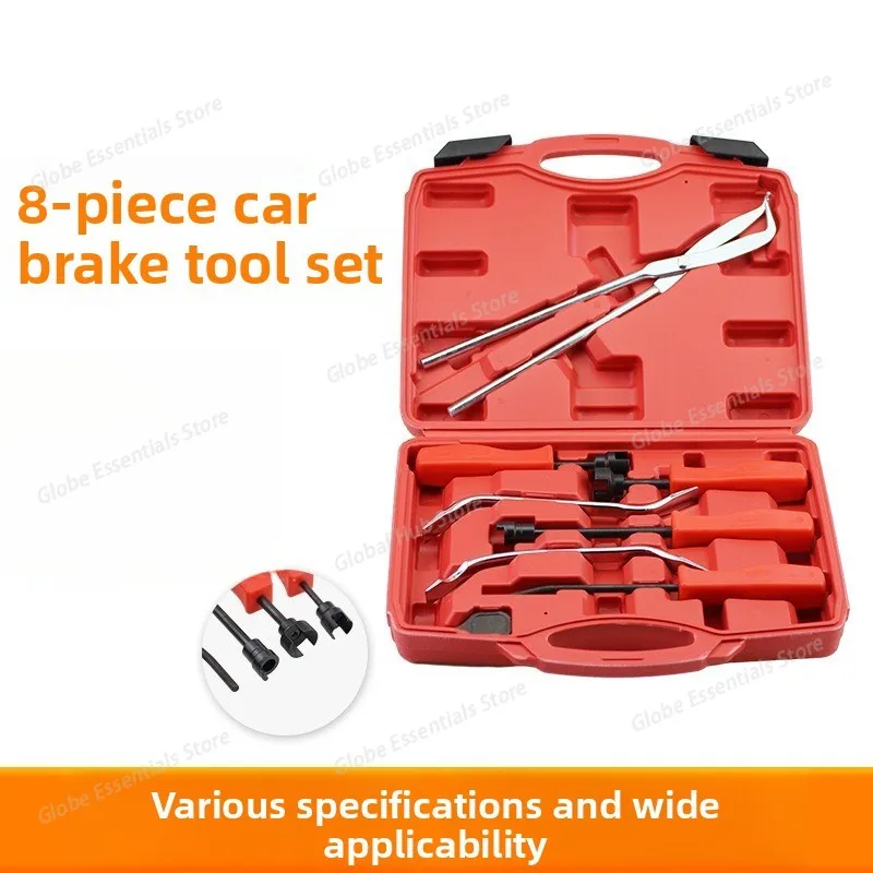 8-Piece Automotive Brake System Removal, Installation & Maintenance Tool Kit, Brake Caliper & Drum Brake Service Tool